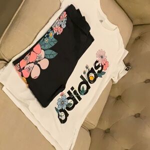 Adidas, size 14, white & multicolor